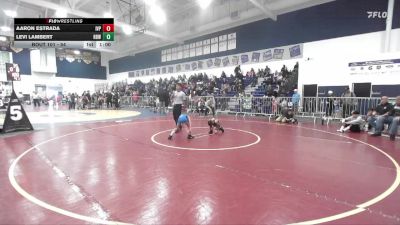 54 lbs Champ. Round 1 - Aaron Estrada, Imperial Valley Panthers vs Levi Lambert, Rancho Bernardo WC