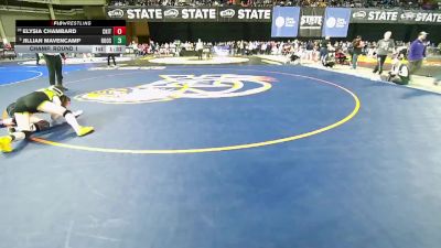 Girls 3A 110 lbs Champ. Round 1 - Jillian Mavencamp, Roosevelt (Girls) vs Elysia Chambard, Central Kitsap (Girls)