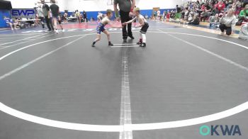 43-46 lbs Quarterfinal - Cooper Idleman, Lone Grove Takedown Club vs Daxton Morrow, Piedmont