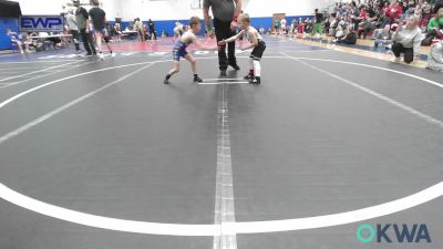 43-46 lbs Quarterfinal - Cooper Idleman, Lone Grove Takedown Club vs Daxton Morrow, Piedmont