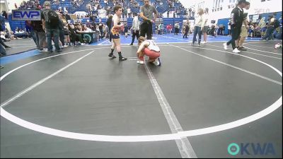 100 lbs Consi Of 4 - Carter Helfst, Mustang Bronco Wrestling Club vs Ethan Berry, Team Tulsa Wrestling Club