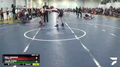 193 lbs Semifinal - Caleb Syers, Center Line WC vs Will Hawkins, Clinton WC