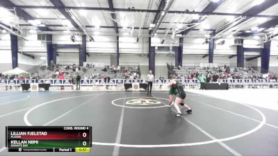 100 lbs Cons. Round 4 - Kellan Niimi, Granite Bay vs Lillian Fjelstad, Placer