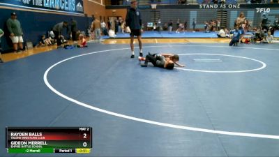 50-54 lbs Round 1 - Rayden Balls, Talons Wrestling Club vs Gideon Merrell, Empire Battle School