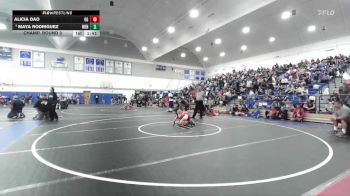 100 lbs Champ. Round 3 - Alicia Dao, Garden Grove vs Maya Rodriguez, Merced