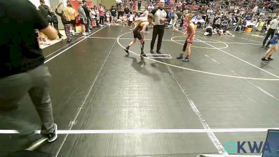 96 lbs Quarterfinal - Michael Dawson, Pawhuska Elks Takedown vs Jacob Fuller, Sperry Wrestling Club