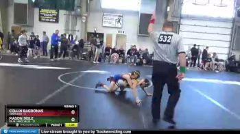 68 lbs Round 3 (8 Team) - Mason Sigle, PA Alliance Blue vs Collin Bagdonas, Team Ohio