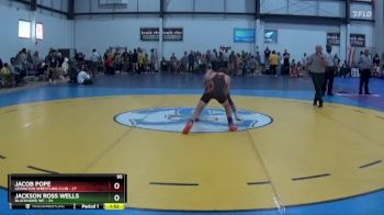 95 lbs Round 2 (4 Team) - Jacob Pope, LEXINGTON WRESTLING CLUB vs Jackson Ross Wells, BLACKHAWK WC