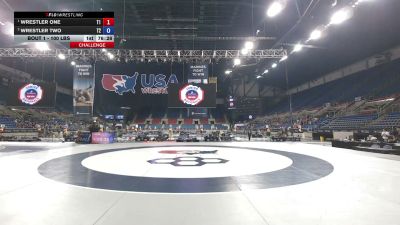 100 lbs Champ Round 1 - Wrestler One, Team 1 vs Wrestler Two, Team 2