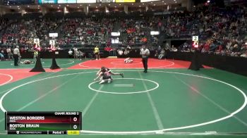 96 lbs Champ. Round 2 - Weston Borgers, MIRA vs Boston Braun, 922A