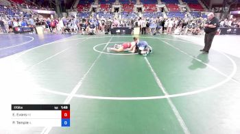 170 lbs Cons 32 #2 - Elayna Evans, KS vs Payton Temple, IL