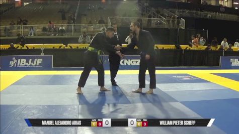 Manuel Alejandro Arias vs William Pieter Schepp 2025 Pan Jiu Jitsu IBJJF Championship