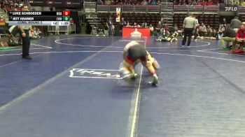 1A-138 lbs Cons. Round 3 - Luke Schroeder, Missouri Valley vs Jett Kramer, Lynnville-Sully