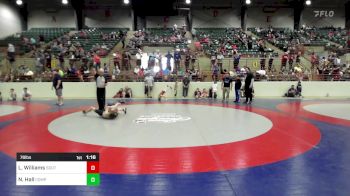 76 lbs Consi Of 8 #2 - Lucas Williams, South Forsyth WAR Wrestling Club vs Nolan Hall, Compound Wrestling