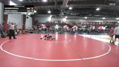 68 lbs Round 1 (8 Team) - Jackson Stickle, Mat Assassins White vs Frank Labarca, Taylor Hammers