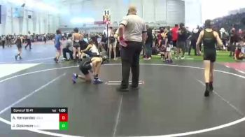 88 lbs Consi Of 16 #1 - Aidan Hernandez, Gold Rush vs Josh Dickinson, Avalanche Wrestling