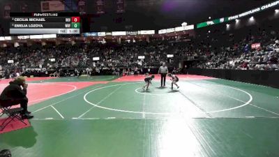 100 lbs Round 4 - Cecilia Michael, BKV1 vs Emelia Lozoya, WBY2