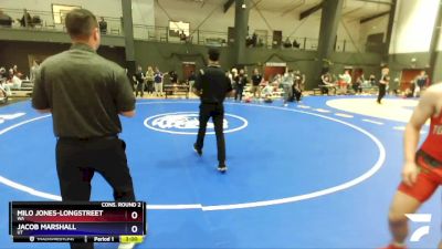 165 lbs Cons. Round 2 - Milo Jones-Longstreet, WA vs Jacob Marshall, UT