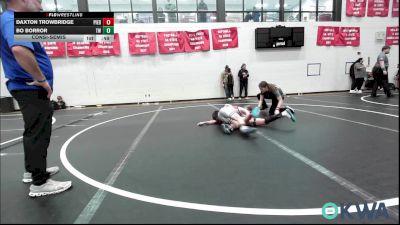 80 lbs Consolation - Daxton Trowbridge, Piedmont vs Bo Borror, Tuttle Wrestling