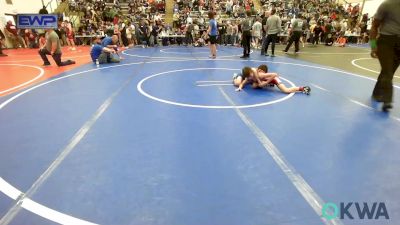 70 lbs Quarterfinal - Ronald Branchcomb 4th, Wagoner Takedown Club vs Jaxon Huffman, Raw Wrestling Club