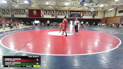 197 lbs Cons. Round 2 - Adrian Zamzow, Skyline College vs Prince Gainous, Lassen College