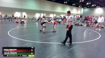 132 lbs Round 3 (16 Team) - Noah Gregory, LG Braves Gold vs Oscar Hinojos, Eaglecrest Raptors