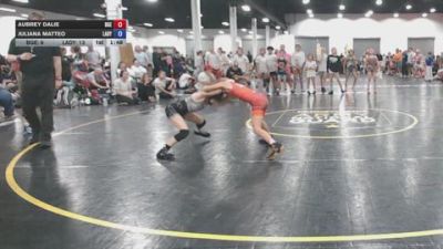 75 lbs Semifinal - Aubrey Dalie, Badger Girls Elite - GK12E vs Juliana Matteo, Lady Warriors Wrestling Club - GK12E