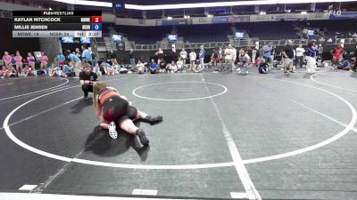 138 lbs Final - Kaylan Hitchcock, MoWest Fire Dragons vs Millie Jensen, Nebraska Wrestling Academy