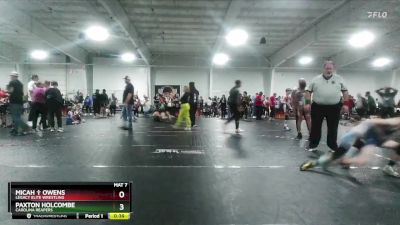 65 lbs Cons. Semi - Micah &#10014; Owens, Legacy Elite Wrestling vs Paxton Holcombe, Carolina Reapers