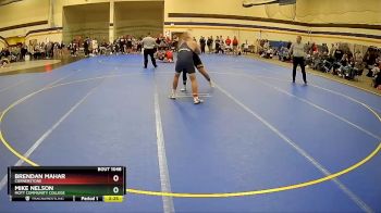 285 lbs Champ. Round 1 - Brendan Mahar, Cornerstone vs Mike Nelson, Mott Community College