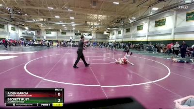 65 lbs Semifinal - Beckett Rust, Legends Of Gold vs Aiden Garcia, Heights Wrestling Club