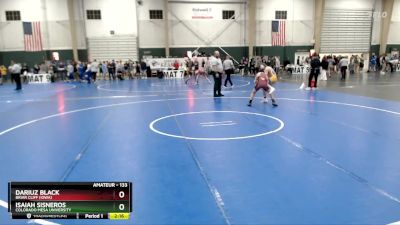 133 lbs Cons. Round 2 - Isaiah Sisneros, Colorado Mesa University vs Dariuz Black, Briar Cliff (Iowa)