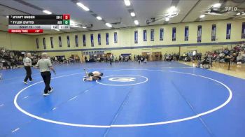 133 lbs Quarterfinal - Wyatt Unser, Wisconsin-Eau Claire vs Tyler Evitts, Aurora Universtiy