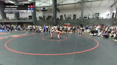 16U Girls FS - 110 lbs Champ. Round 2 - Aya Yoshitake, CA vs Araceli Nunez, WA