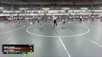 119 lbs Cons. Round 2 - Isaiah Gibbs, Janesville Craig High School vs Koda Purney, LAW - Lacrosse Area Wrestlers