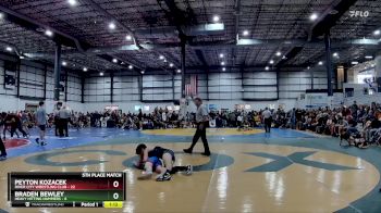 138 lbs Placement Matches (8 Team) - Braden Bewley, HEAVY HITTING HAMMERS vs Peyton Kozacek, RIVER CITY WRESTLING CLUB