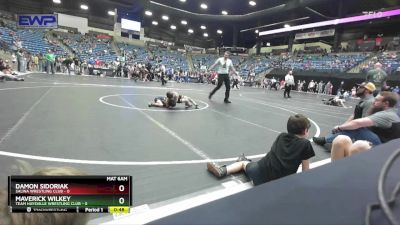 52 lbs 5th Place Match - Damon Sidoriak, Salina Wrestling Club vs Maverick Wilkey, Team Haysville Wrestling Club