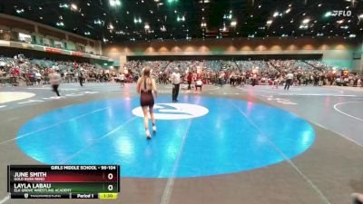 96-104 lbs Round 3 - Layla Labau, Elk Grove Wrestling Academy vs June Smith, Gold Rush Reno