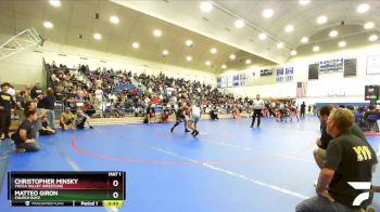 150 lbs Cons. Round 3 - Matteo Giron, Church Boyz vs Christopher MInsky, Yucca Valley Wrestling