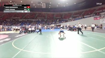 3A Boys 120 lbs Cons. Semi - John Henderson, Harrisburg Boys vs Dane Strunk, Sutherlin Boys