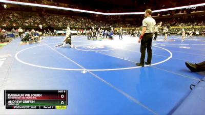 132 Class 1 lbs Quarterfinal - Daishaun Wilbourn, Maplewood-Richmond Hts. vs Andrew Griffin, Marceline