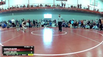 135 lbs Champ. Round 2 - Aubrey Belser, Franklin Wrestling Club vs Matalyn Guyer, Indian Creek Wrestling Club