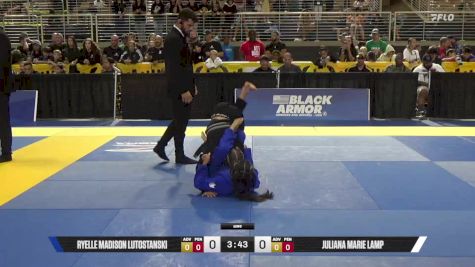 Juliana Marie Lamp vs Ryelle Madison Lutostanski 2025 Pan Kids Jiu-Jitsu IBJJF Championship