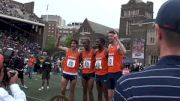 Virginia on the awards stand after 4x800 victory at 2010 Penn Relays