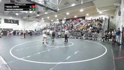 215 lbs Cons. Round 2 - Mizael Cortez, Palm Desert vs Arthur Dominguez, Gabrielino