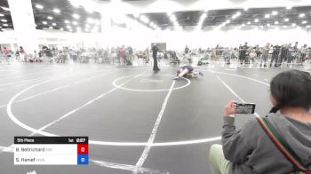 116 lbs 5th Place - Breanna Bellrichard, 209 Wrestling vs Sophia Hanief, Vegas Sport WC