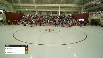 120 lbs Round Of 16 - Colin Abraham, Providence Day School vs John Charles Moeser, Mount Vernon