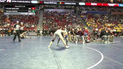 2A-144 lbs Quarterfinal - Elijah Kupka, Benton Community vs Tyler Wieland, Independence