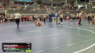 105 lbs 1st Place Match - Beckett Svuba, Siouxland Wrestling Academy vs Grayer Ackerman, Comet Wrestling Club