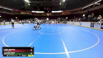 113 lbs Cons. Round 4 - Lyric Brooks, Chino Valley vs Kaysen Davis, Tempe High School